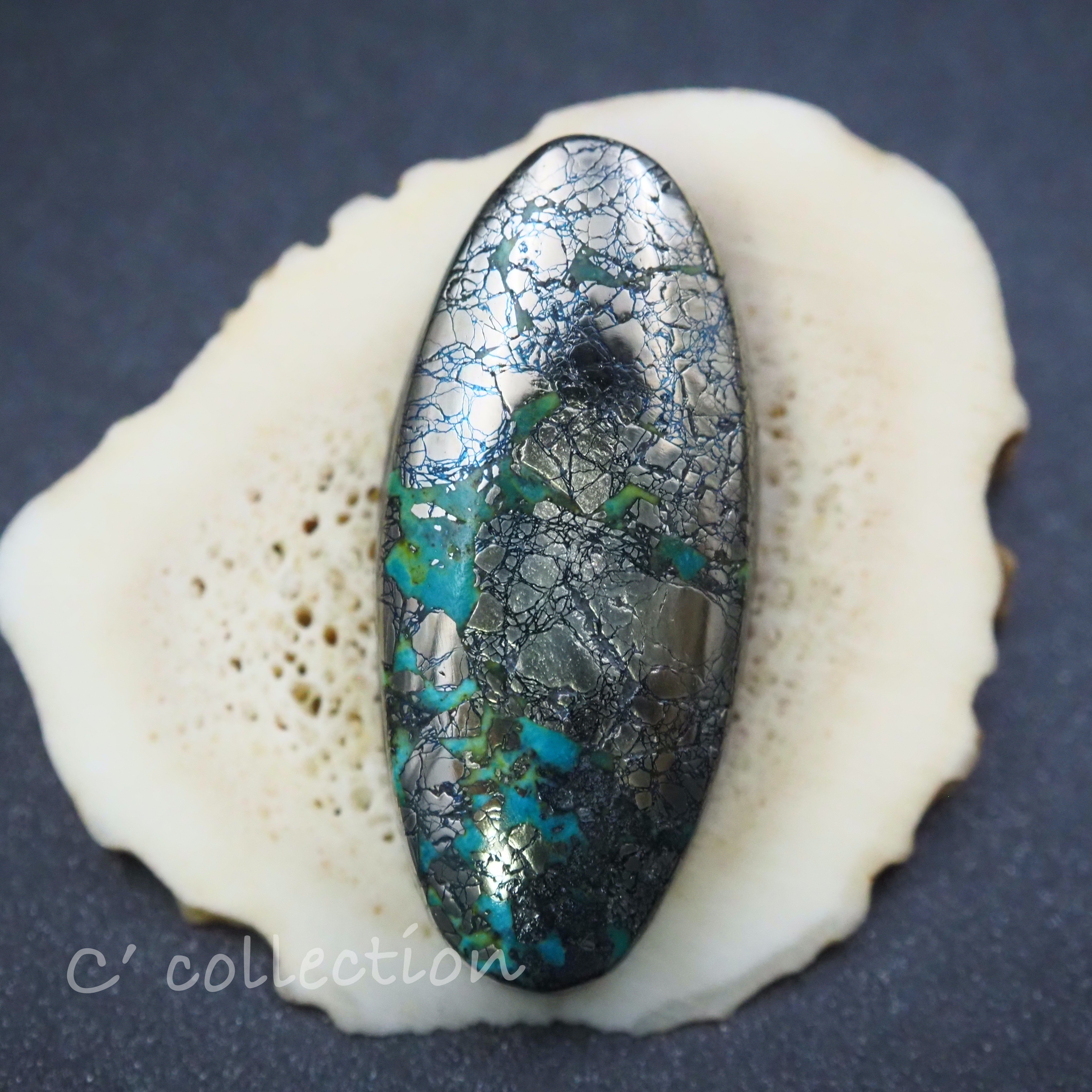 26,1ct Nacozari Turquoise　ナコザリターコイズ　NA-18 ハイグレード　ルース　天然石 材料
