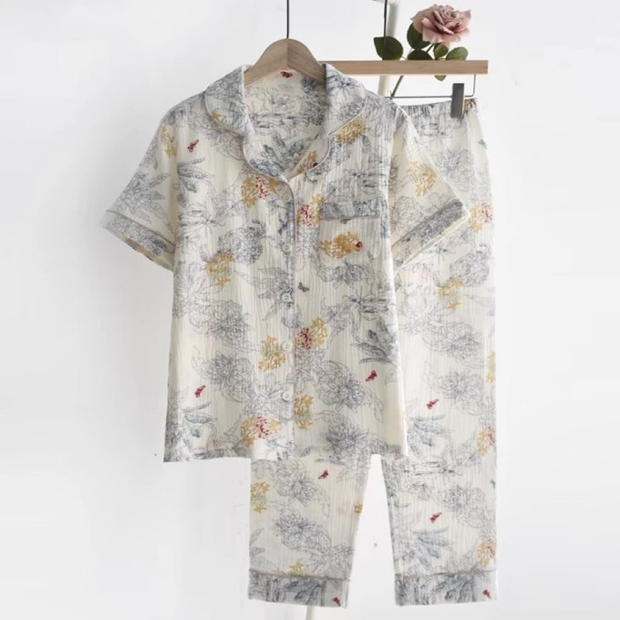 パジャマ・ルームウェア・コットン100%・夏