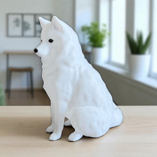 柴犬 光るインテリアオブジェ 明滅式LEDキャンドルライト 電池式 軽量