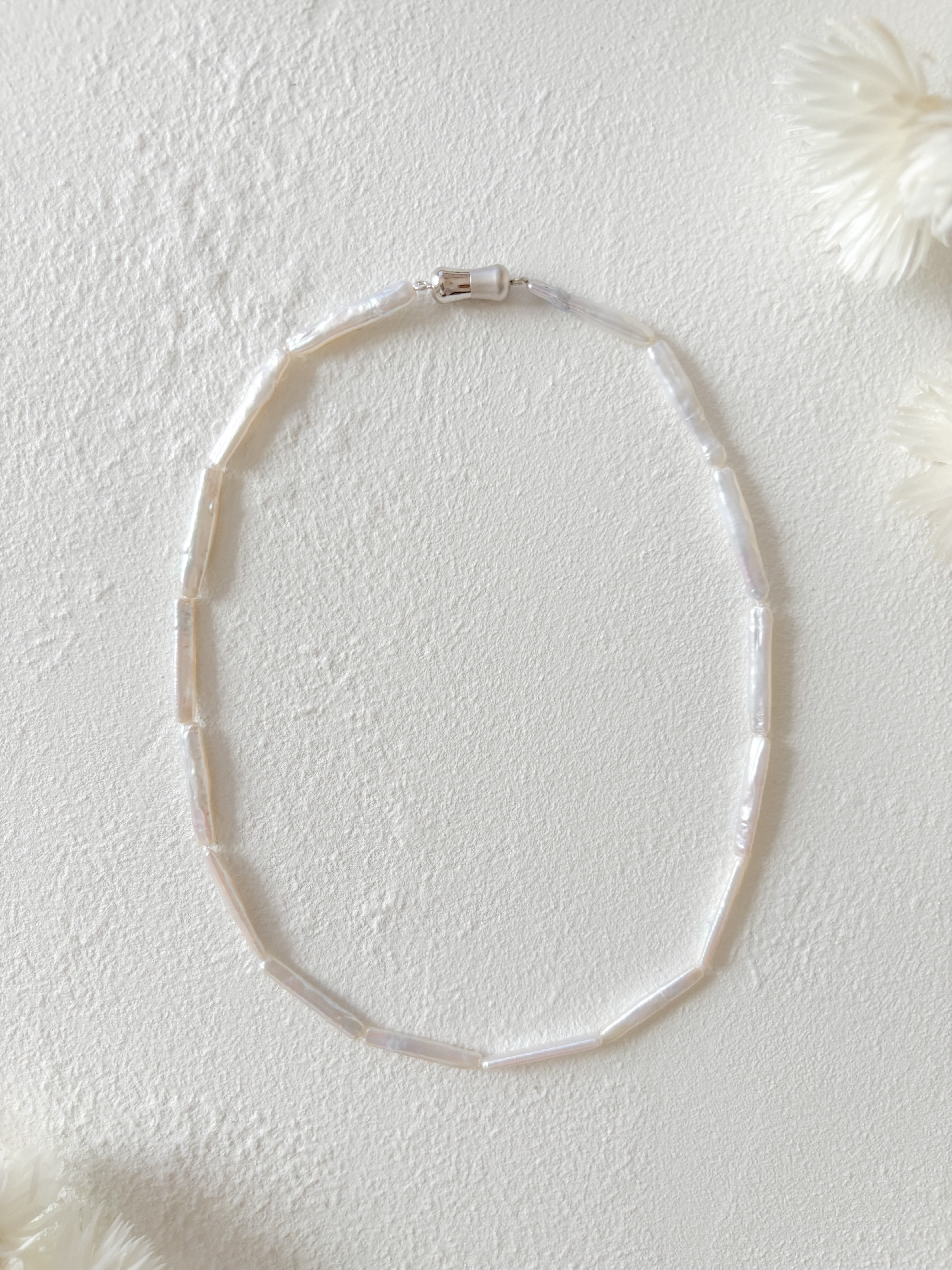 淡水スティックパール　ネックレス　42cm