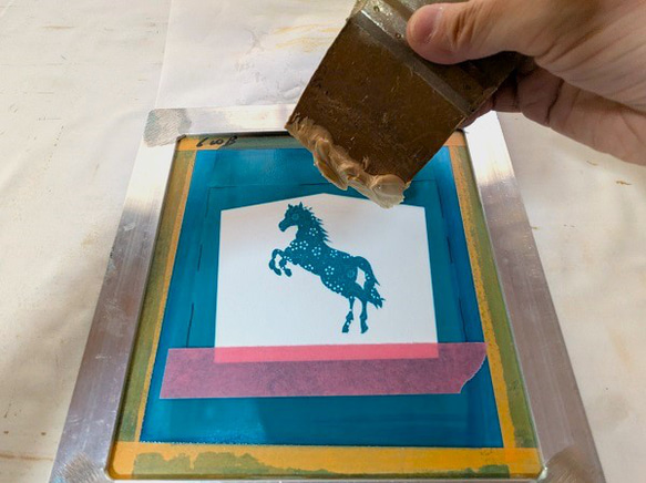 オーダー　202６年　干支　「午」　純金箔押し　和紙製ポストカード　 8枚目の画像