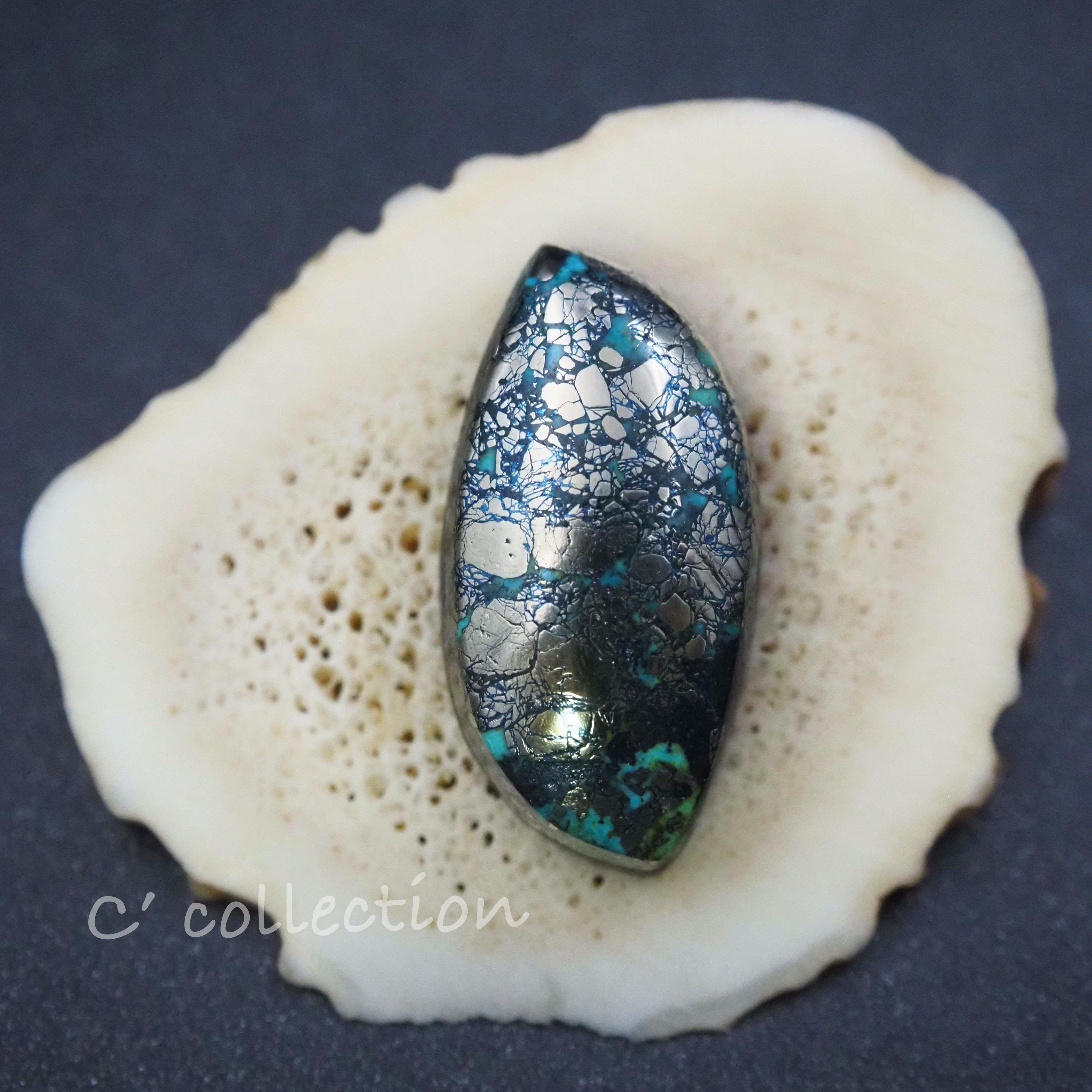 16,2ct Nacozari Turquoise　ナコザリターコイズ　NA-19 ルース　天然石　ハンドメイド材料