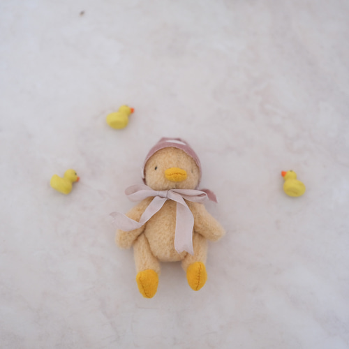 あひるのぬいぐるみ 水玉ピンクちゃん テディベア あひる ぬいぐるみ