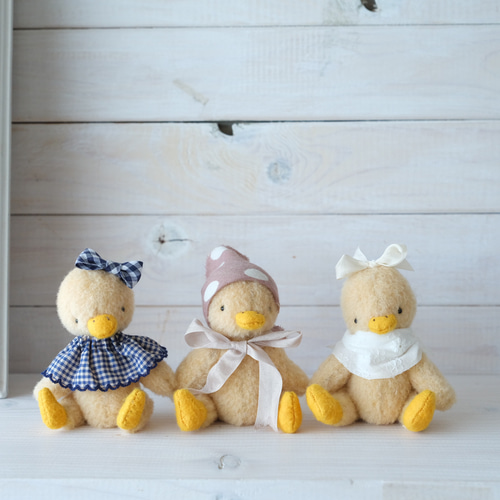 あひるのぬいぐるみ 水玉ピンクちゃん テディベア あひる ぬいぐるみ