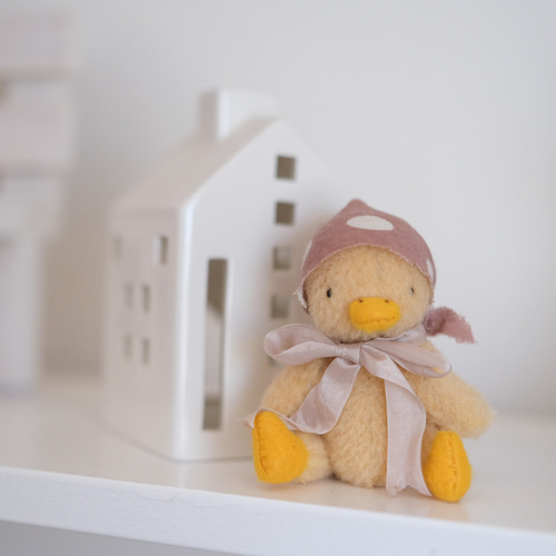 あひるのぬいぐるみ 水玉ピンクちゃん テディベア あひる ぬいぐるみ