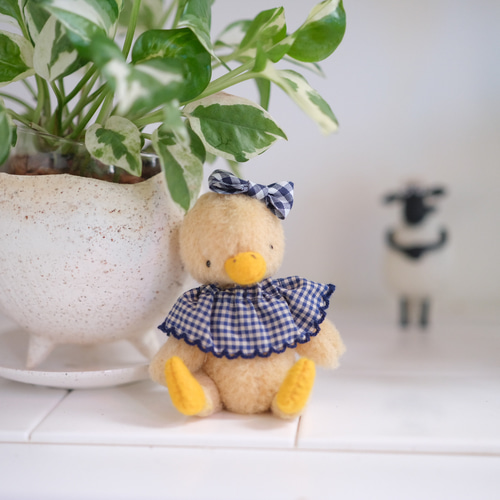 あひるのぬいぐるみ ブルーリボンちゃん テディベア あひる ぬいぐるみ