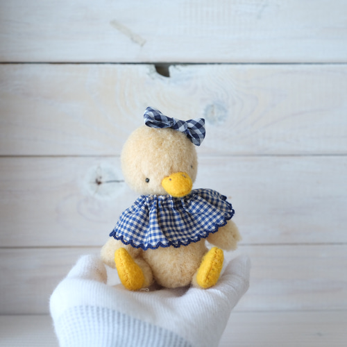優しいネズミさん ブルーリボン 海外作家様 ハンドメイド テディベア ぬいぐるみ あひるのぬいぐるみ ブルーリボンちゃん テディベア あひる ぬいぐるみ