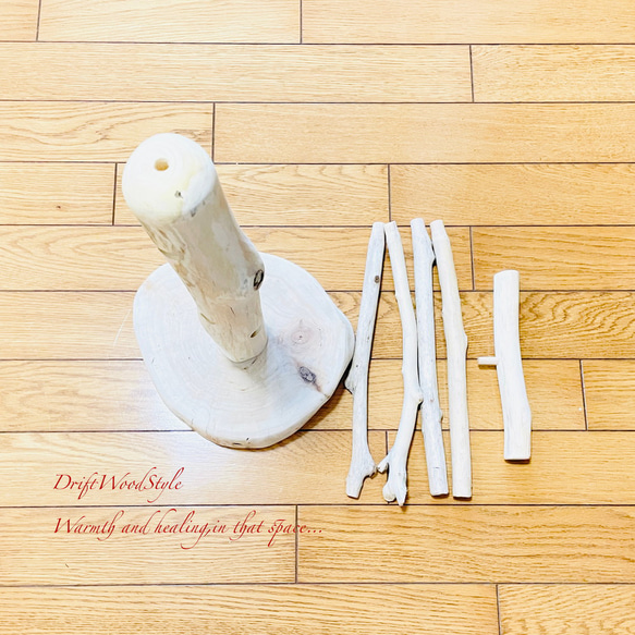 流木の止まり木  取り外しができる止まり木スタンド Mサイズ インコ オウム 鳥 バードスタンド パーチ N4 10枚目の画像