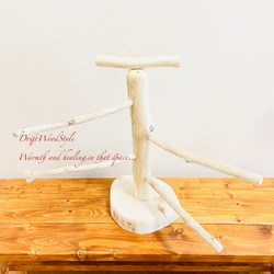 流木の止まり木  取り外しができる止まり木スタンド Mサイズ インコ オウム 鳥 バードスタンド パーチ N4 6枚目の画像