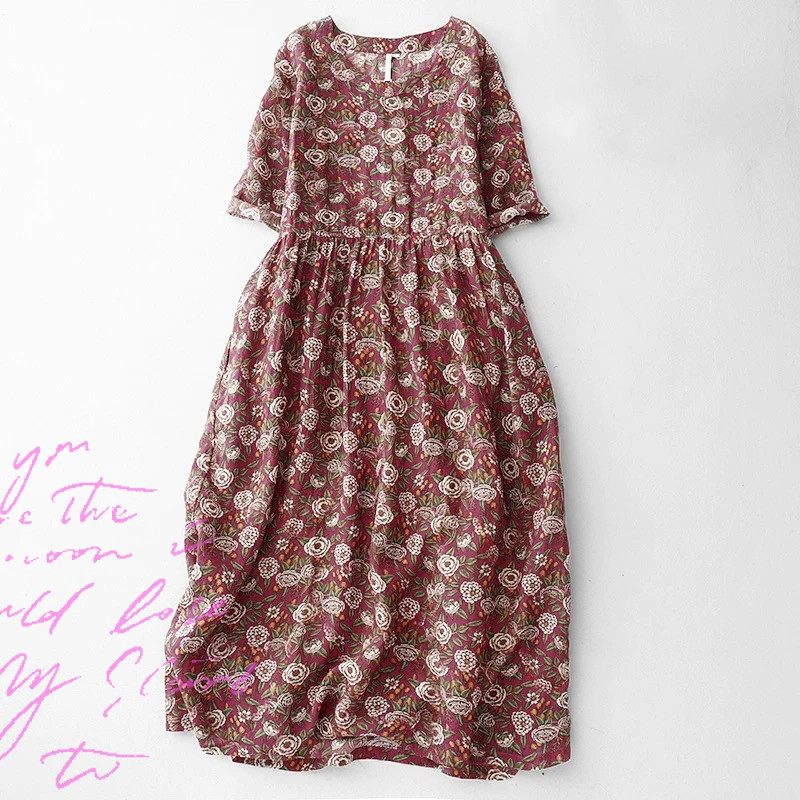 春 夏 レディース ワンピース  ゆったり 大きいサイズ 着痩せ 大人 カジュアル