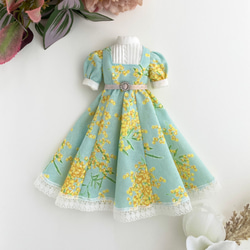 rose♡　22センチドール ハンドメイド服 リカちゃん ハンドメイド服 ドール服 人形服 春風のドレス