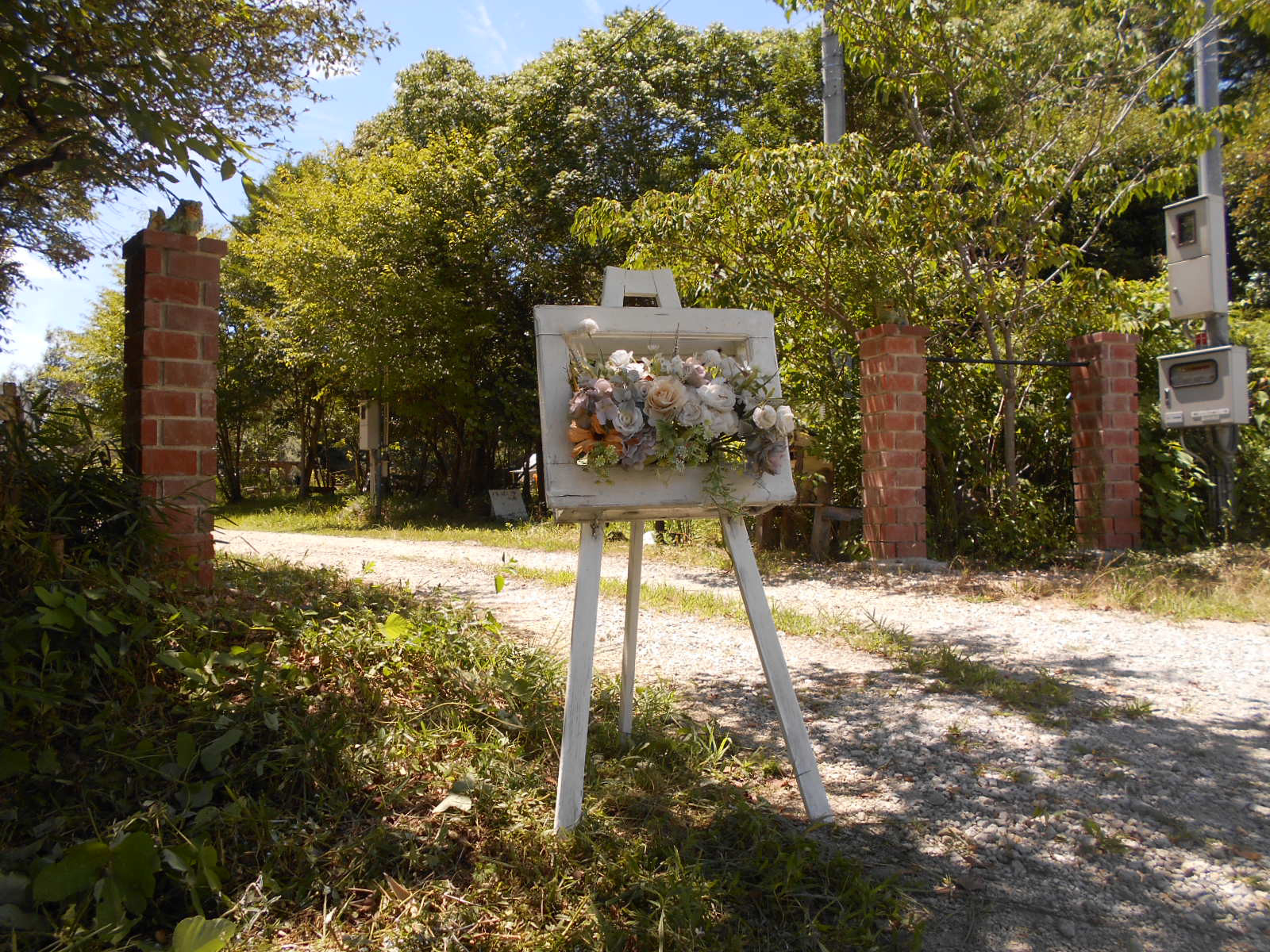 額縁風お花入れ＋イーゼル　セット