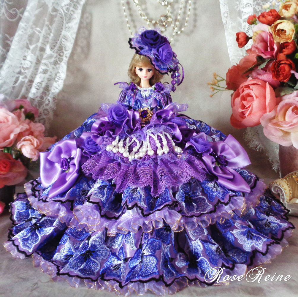 ベルサイユの薔薇 秘密の宮殿に舞い降りたバイオレットプリンセス 優美なミステリアスフリルドレス
