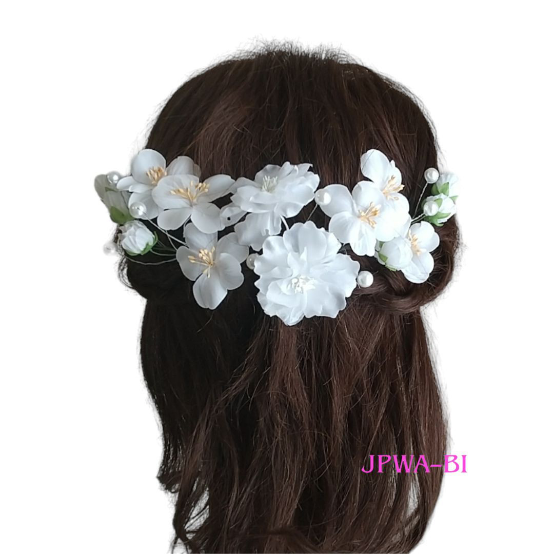 ヘッドドレス・髪飾り//和洋兼用/結婚式・ウエディングドレス/透明パッケージ入り