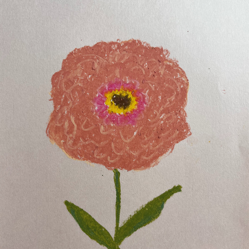 原画】花の絵ーくすみピンクのお花 絵画 crystal empty 通販 19612725
