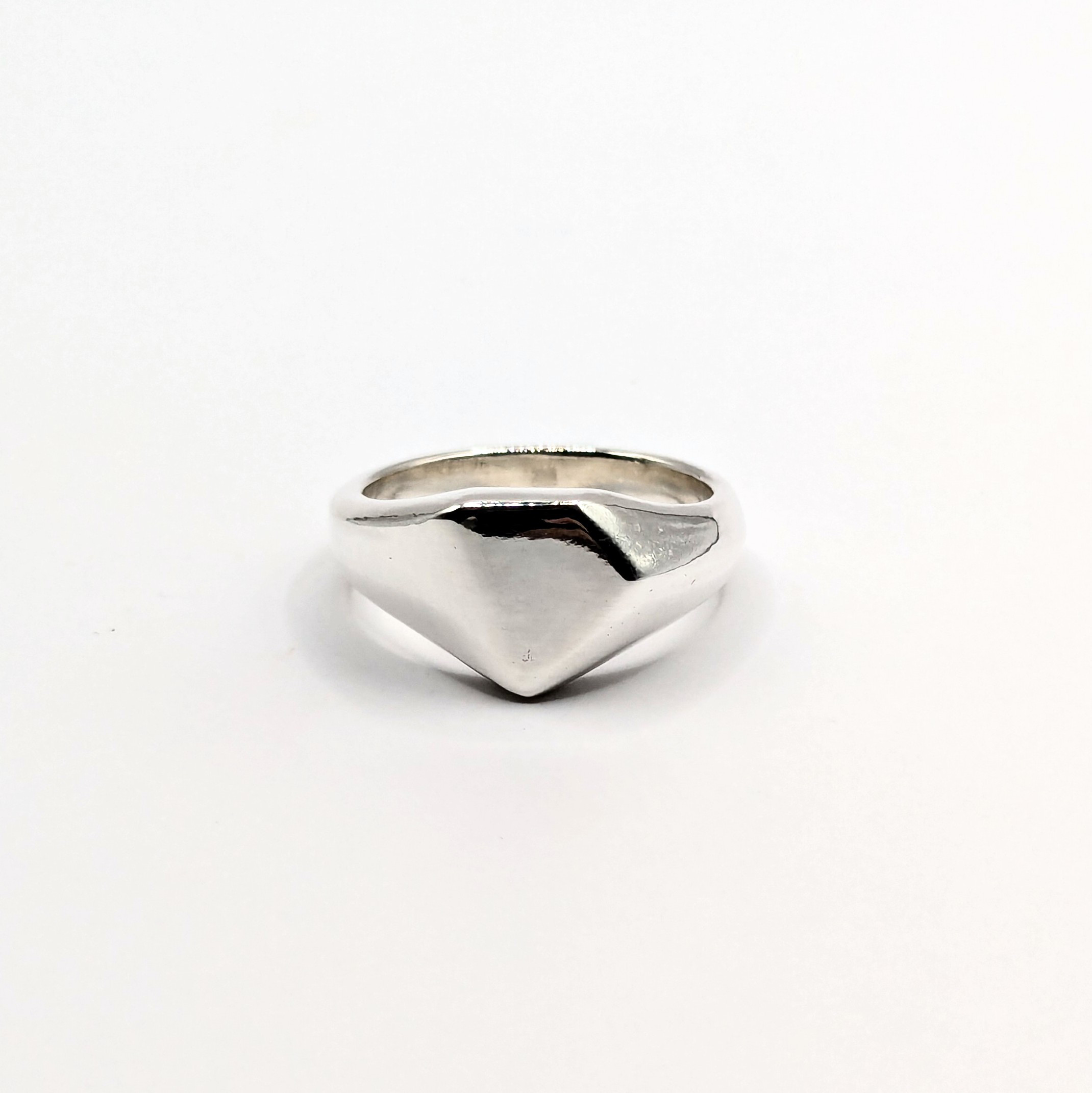 シグネットリング　鍛造　純銀　11号