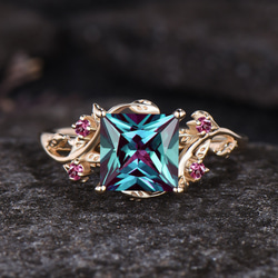 6月の誕生石アレキサンドライトリング カラーチェンジジェムストーン