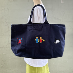 ハワイアンキルト　横長バッグ　ホヌ　2WAY　ホヌの革タグチャーム付き ハワイアンキルト 横長バッグ ホヌ 2WAY ホヌの革タグチャーム付き