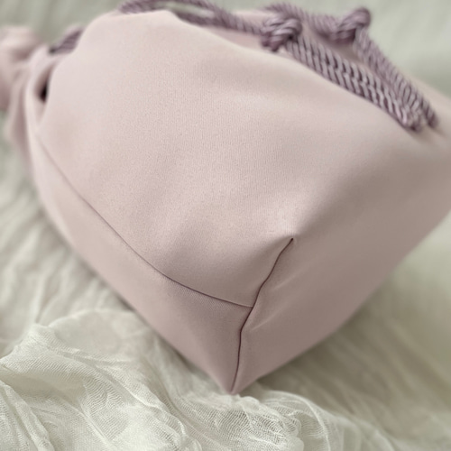 ワンハンドルバッグ インド刺繍リボン 巾着バッグ ルースリーバッグ