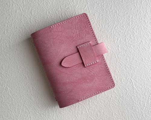 ミニ6 システム手帳カバー / イタリアンレザー / チェリーピンク☆限定