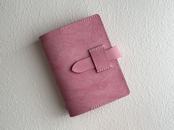 ミニ6 システム手帳カバー / イタリアンレザー / チェリーピンク☆限定