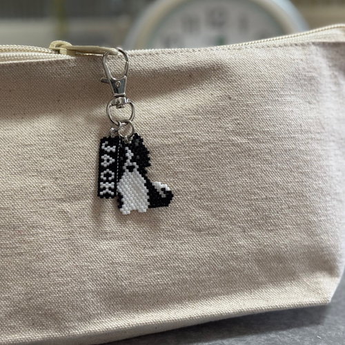 オーダーメイド】名前入りビーズネームタグ｜ストラップ・チャーム用