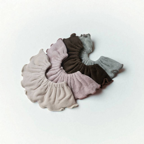 タオル地 日本製 フリルスタイ < 4type >つけ襟 スタイ・よだれかけ