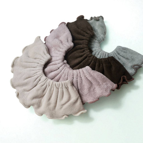 訳あり@ハンドメイドフリルスタイ❁ フリルスタイ#001 ゴムひも式 リバーシブル ハンドメイド | Pink-Boo