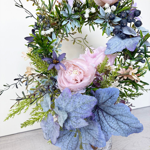 秋冬新作2025 リース型 トピアリー テーブルフラワーautp-07 アート