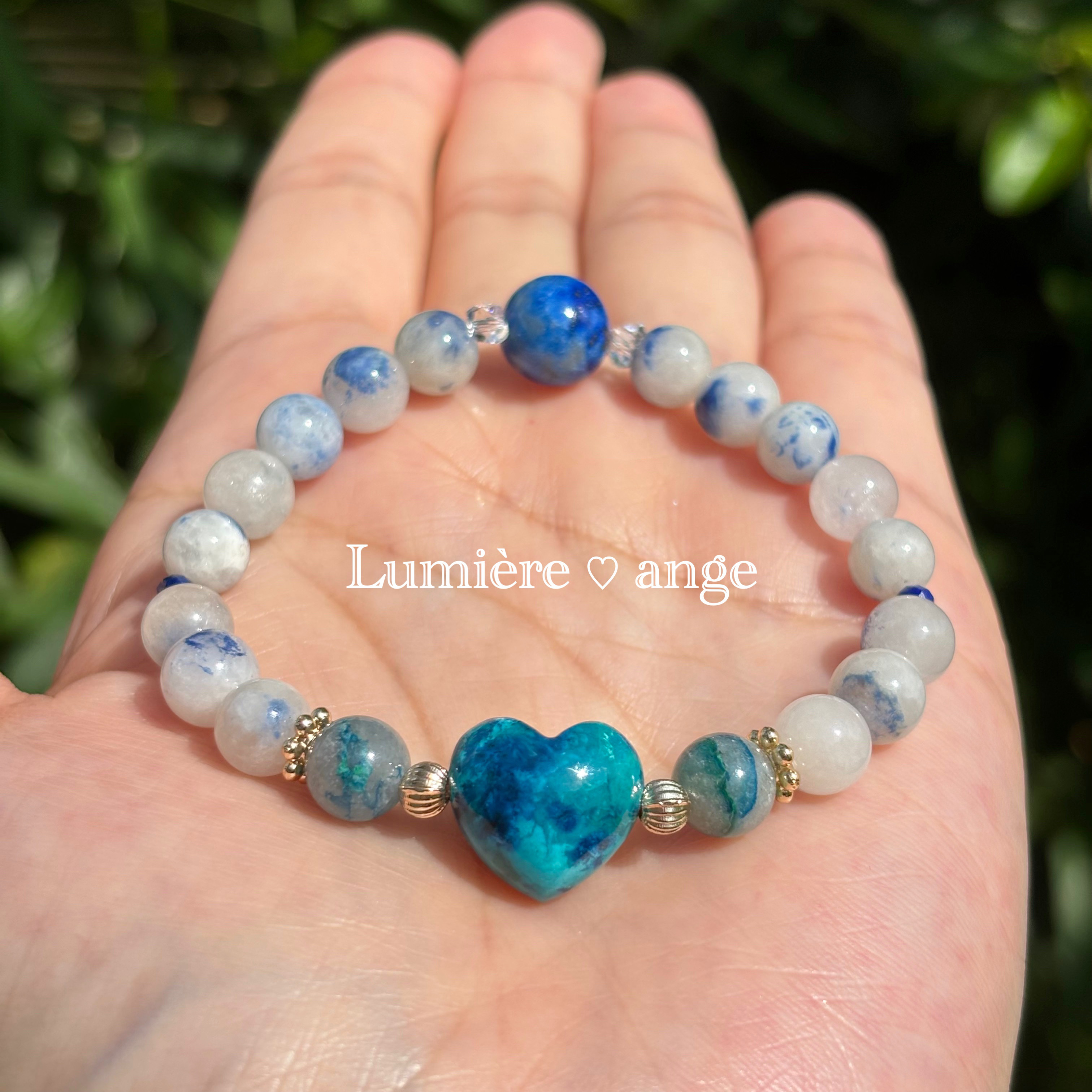 ✧︎*夏を楽しむ♪ ✧︎ 天然石ブレス✧︎*