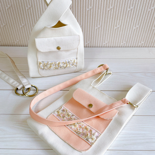 なっちゃん様 インド刺繍生地 ミニトートバッグ ハンドメイド 倉敷帆布 ニットバッグ ポケット付き ミニトート インド刺繡リボン