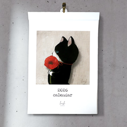 ★再販★2026年壁掛けカレンダー(A5サイズ) 4枚目の画像