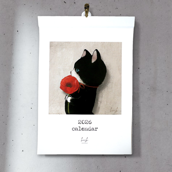 ★再販★2026年壁掛けカレンダー(A5サイズ) 4枚目の画像