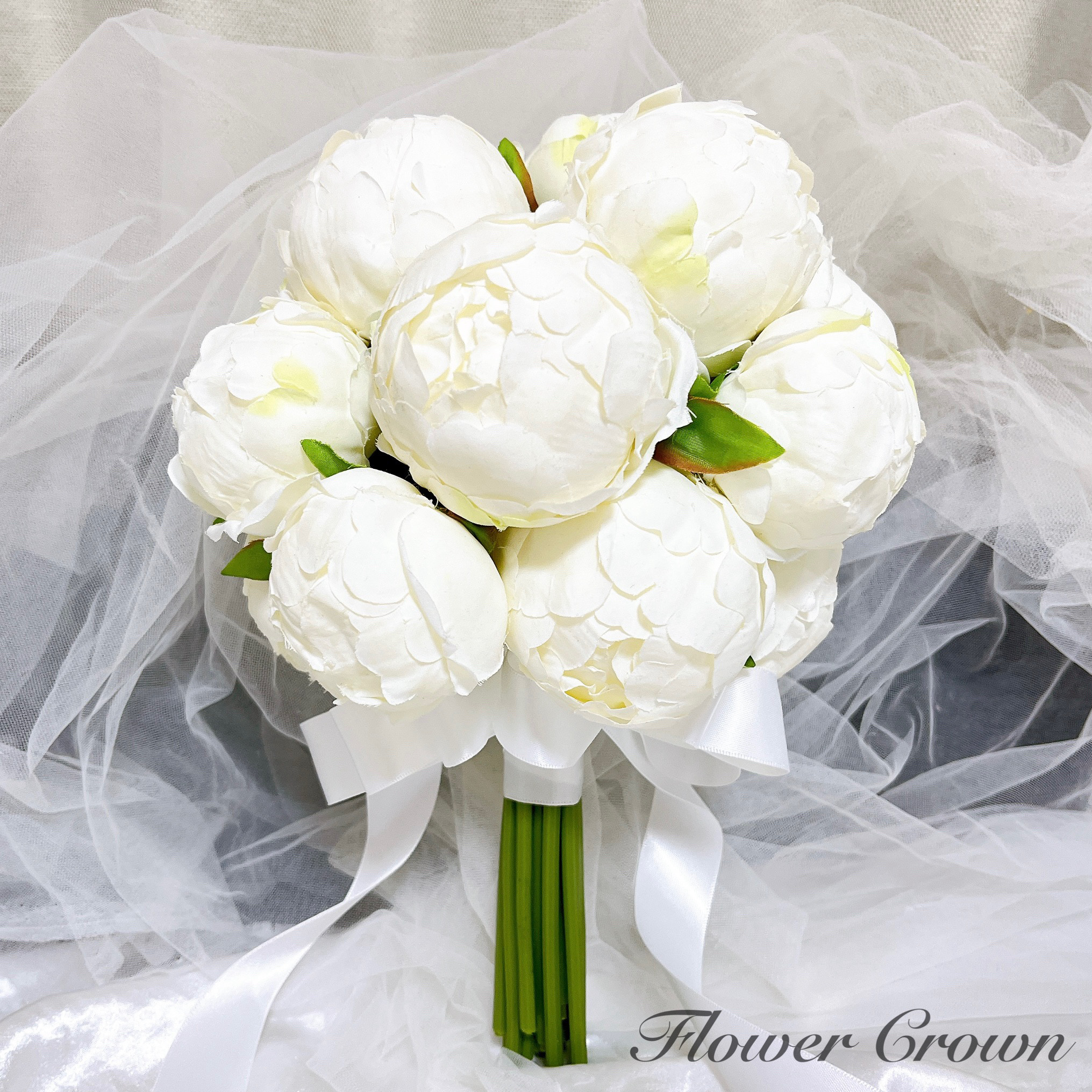 ピオニーブーケ クラッチブーケ ウエディングブーケ ラウンドブーケ 造花 アーティフィシャルフラワーブーケ 前撮り