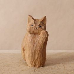 木製 招き猫 招き猫 木の招き猫 木製 置物 贈り物 ギフト | 森林工芸館STORES