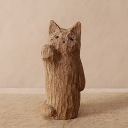 ハンドメイド 木彫り 手彫り プードル 一点物 置物 インテリア オブジェ ハンドメイド 木彫り 手彫り プードル 一点物 置物 インテリア