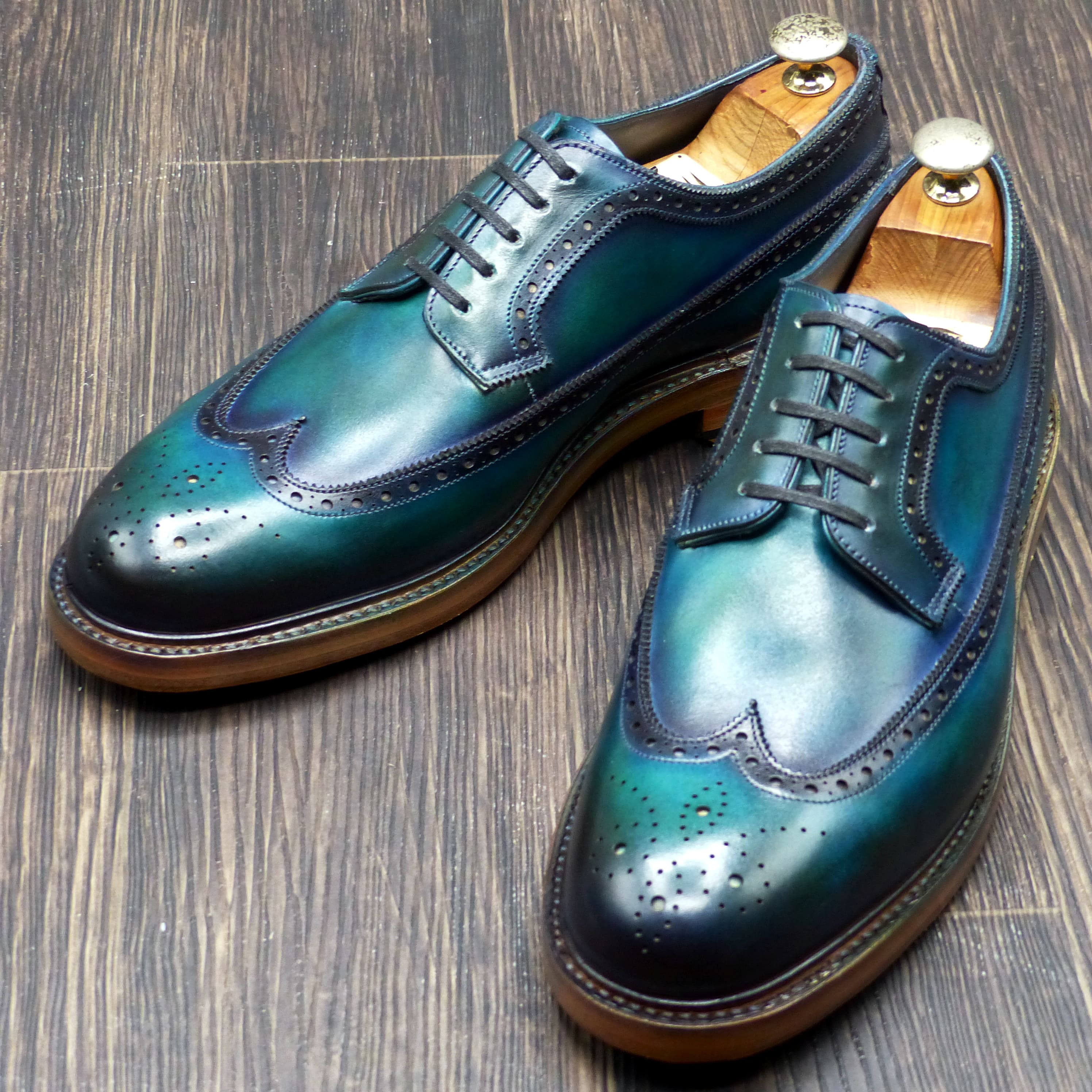 最終価格【BERLUTI】希少モデル 本革キーリング　パティーヌ仕上げ