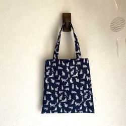 【クロスステッチ❤︎Bigトートバッグ】ハンドメイド　サモイロフ　リバティ クロスステッチ❤︎Bigトートバッグ】ハンドメイド サモイロフ