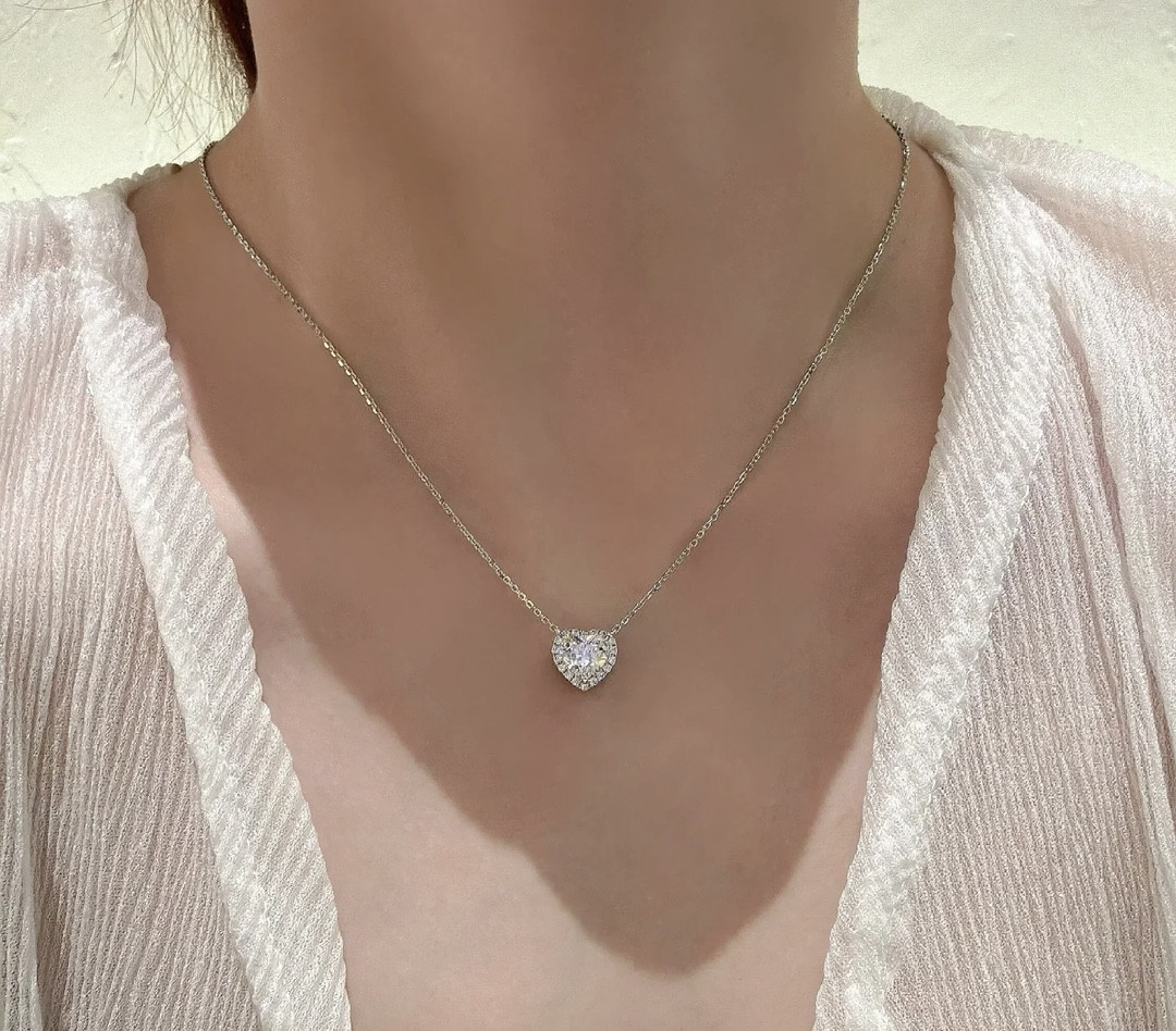 ハートモチーフネックレスk18　0901