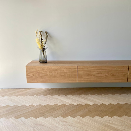 新作 テレビボード 180cm フロート 北欧 オーク テレビ台 壁掛け 無垢