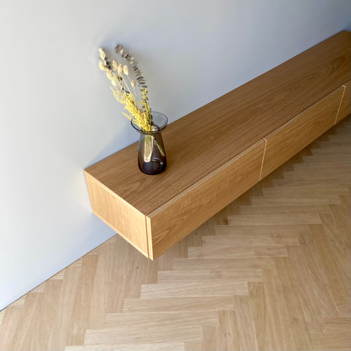 無垢材フローティングテレビボード TVボード (フロートタイプ) - 国産無垢家具は飛騨高山発の家具メーカー