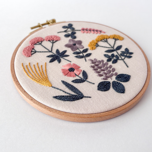 刺繍 壁飾り R4 刺繍 刺繍枠の壁飾り r50616 - aoi door | Online Shop