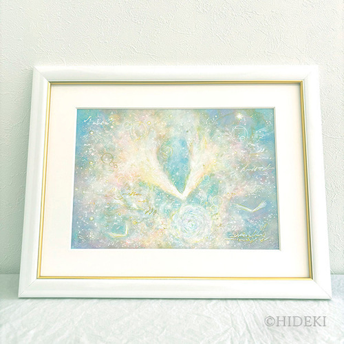 一点物　アクリル画　ハンドメイド　絵画 アクリル画☆愛をあなたに☆天使の絵 絵画 HIDEKI 通販 19616097