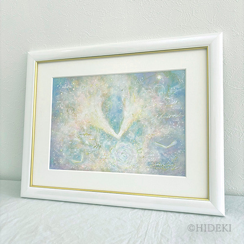 一点物　アクリル画　ハンドメイド　絵画 アクリル画☆愛をあなたに☆天使の絵 絵画 HIDEKI 通販 19616097