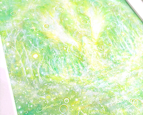アクリル画☆森の天使☆天使の絵 絵画 HIDEKI 通販 19616107｜Creema