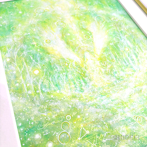 アクリル画☆森の天使☆天使の絵 絵画 HIDEKI 通販 19616107｜Creema