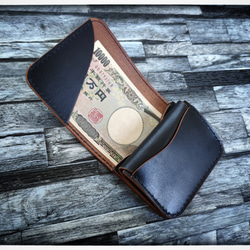 お札を折らず収納☆ コードバン ショート トラッカーウォレット