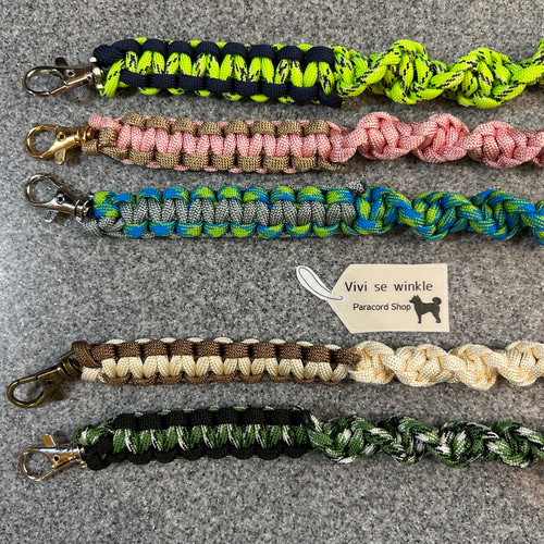 バイカラー スマホハンドストラップ パラコード おしゃれスマホ