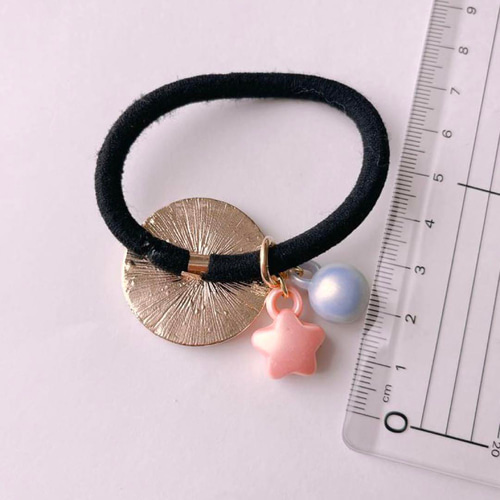 No.1365】UVレジン ゆめかわ スマイル ヘアゴム ヘアゴム うさにゃん