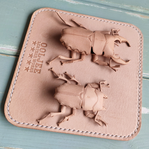 レザークワガタ ♂♀ その他置物 OOLJEE Leather works 通販 19616695
